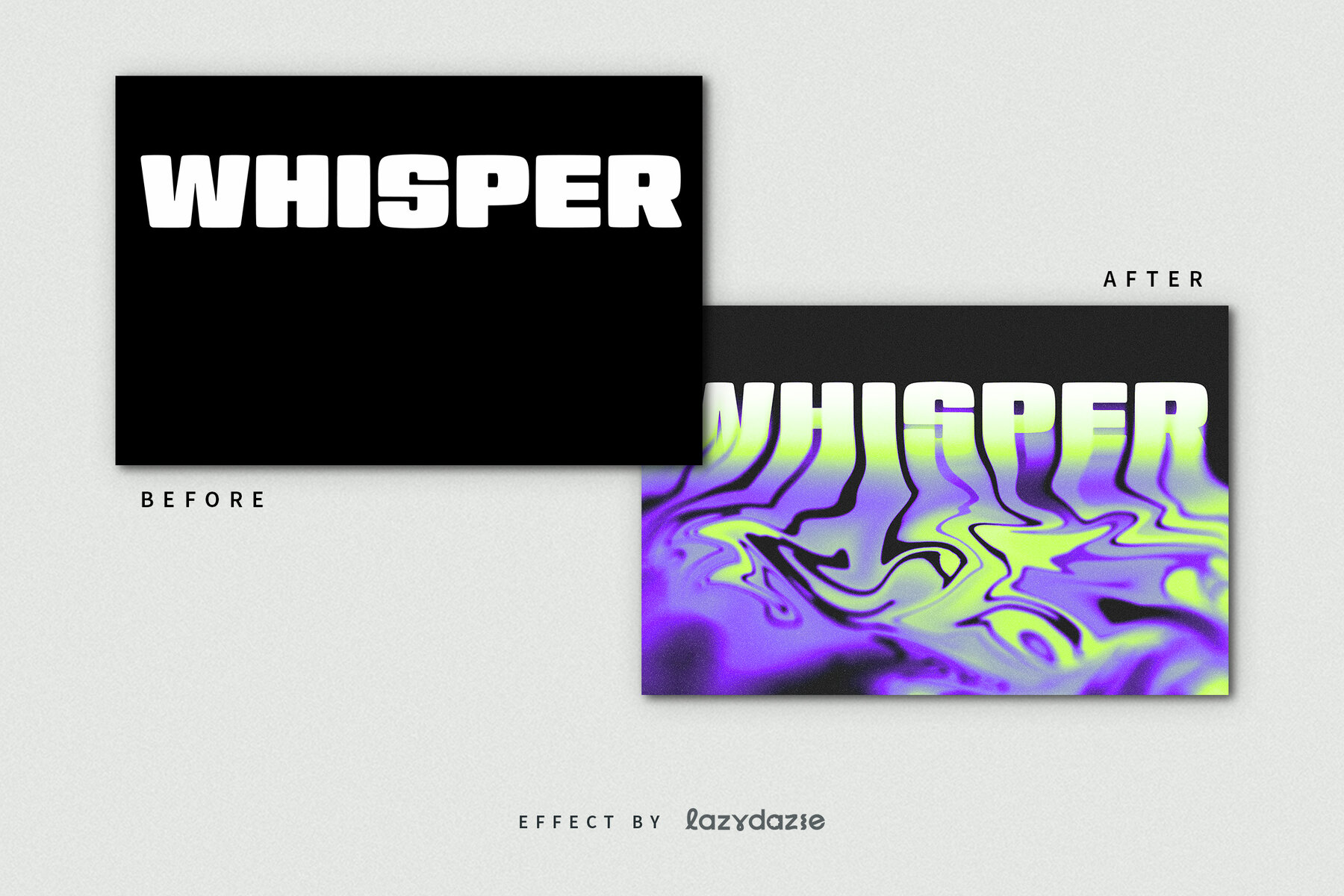 Melting Text Effect Mockup 8