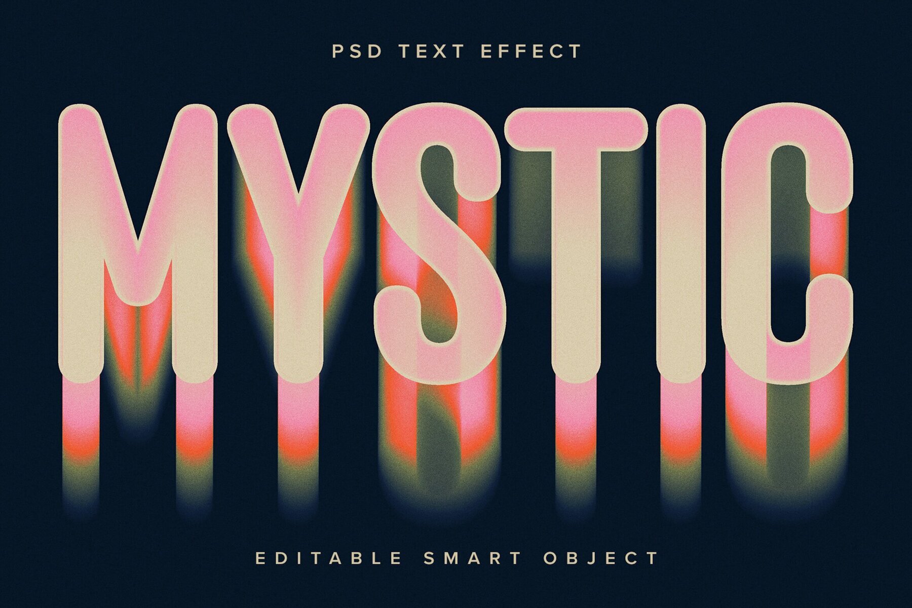 Warped Text Effect Mockup 1