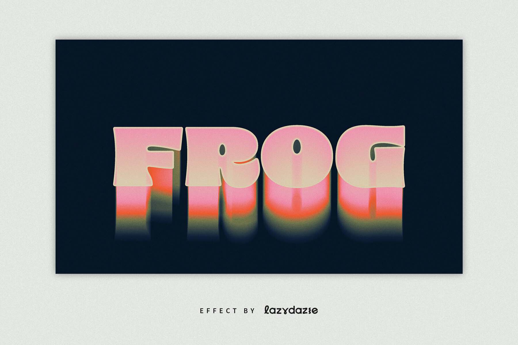 Warped Text Effect Mockup 2