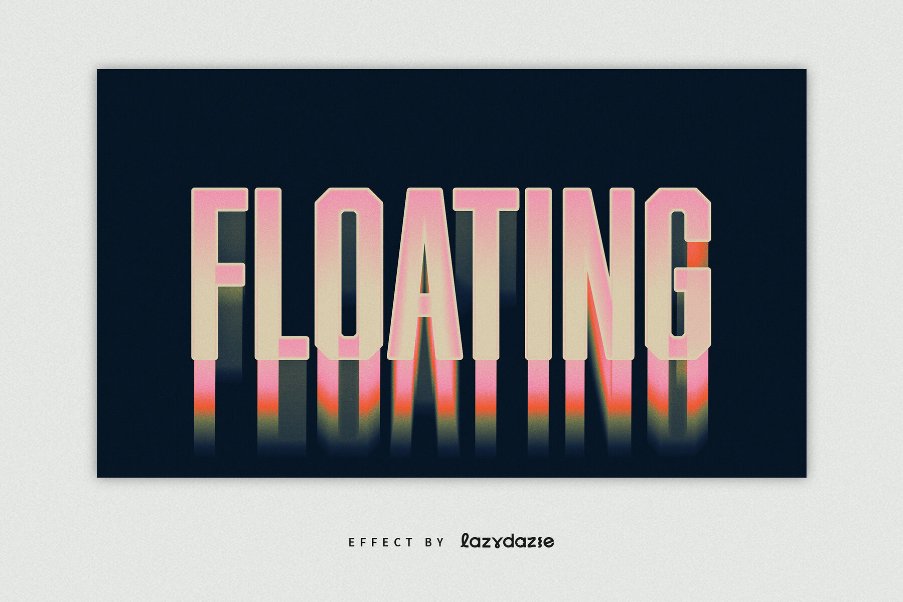 Warped Text Effect Mockup 3