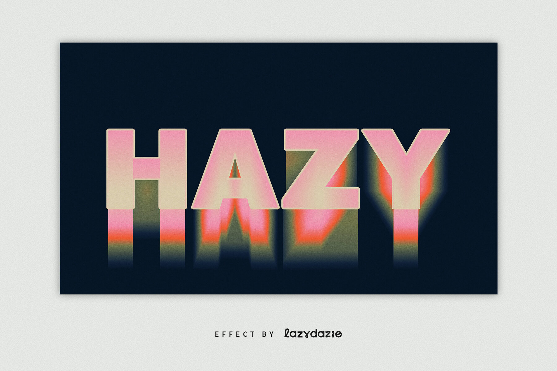 Warped Text Effect Mockup 4