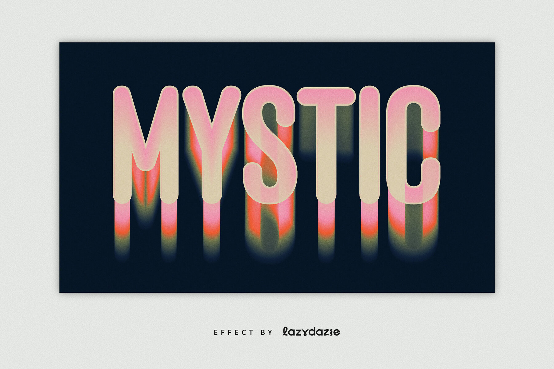 Warped Text Effect Mockup 5