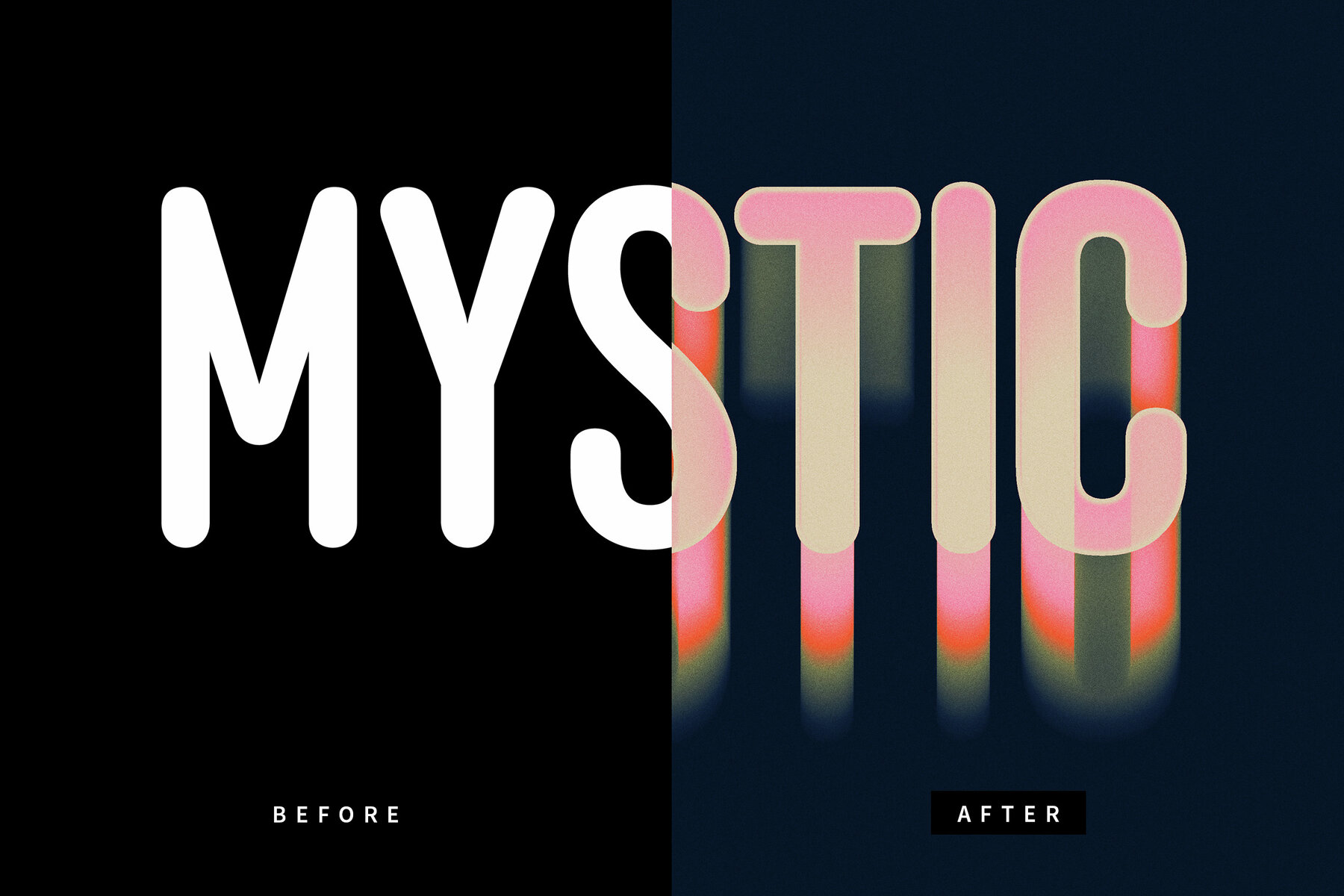 Warped Text Effect Mockup 7