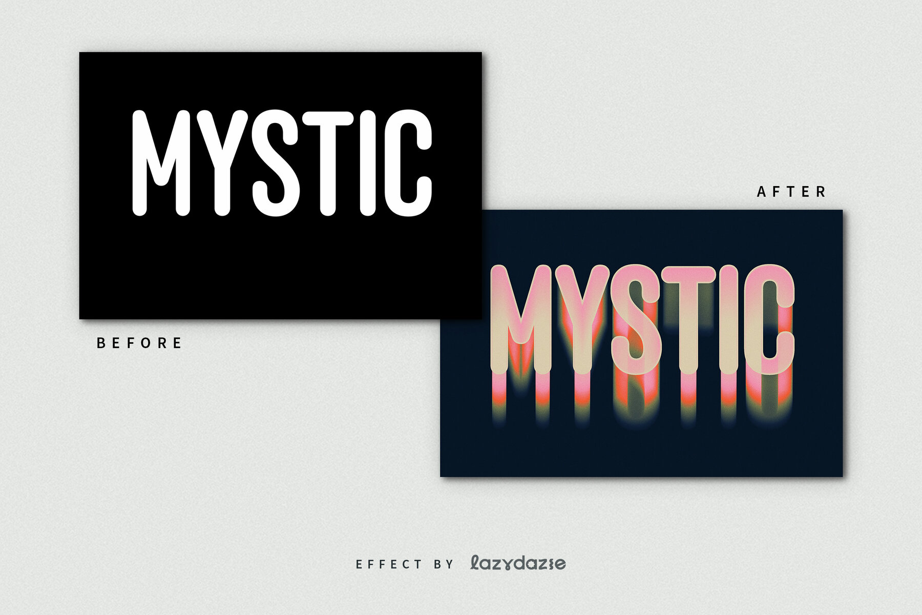 Warped Text Effect Mockup 8