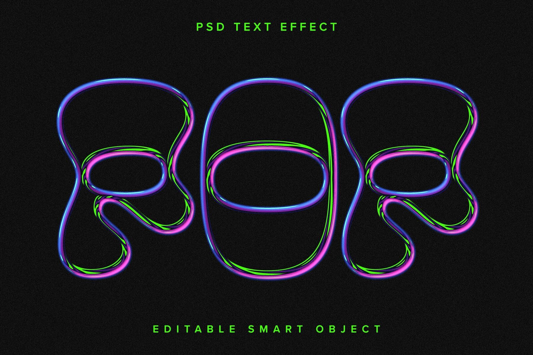 Glass Texture Text Effect Mockup 1