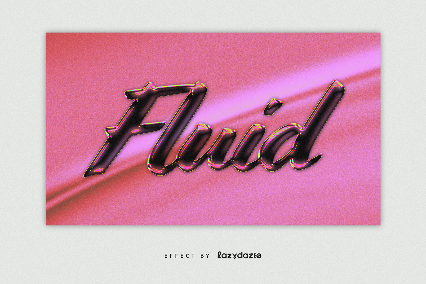 Shiny Chrome Text Effect Mockup 2