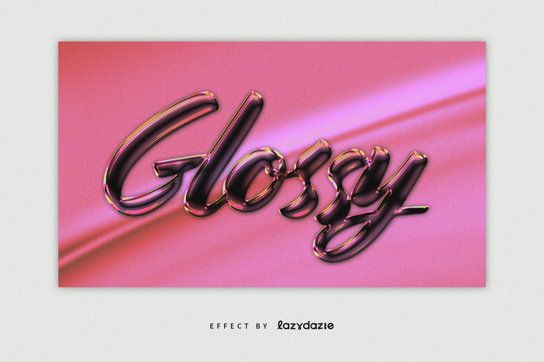 Shiny Chrome Text Effect Mockup 4