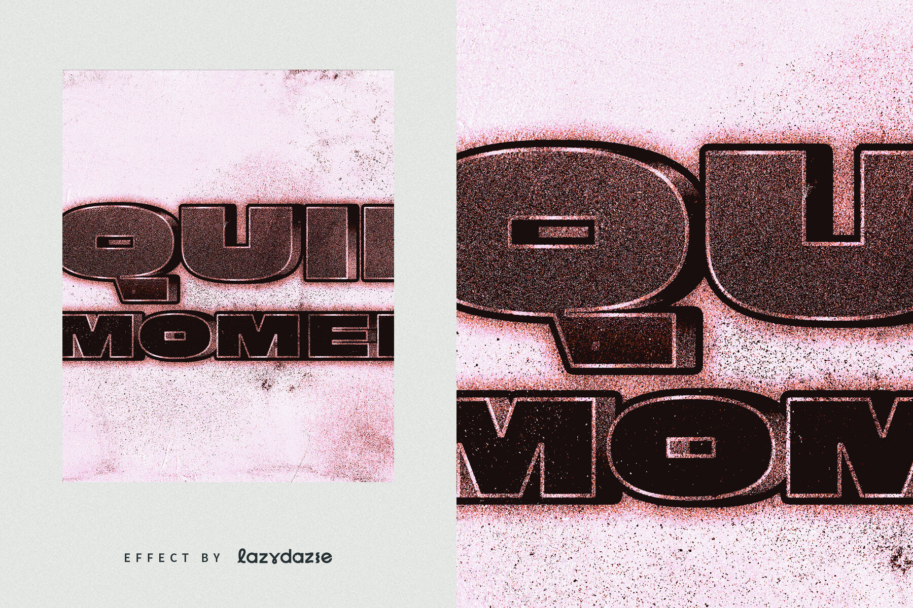 Bold Grunge Text Effect Mockup 6