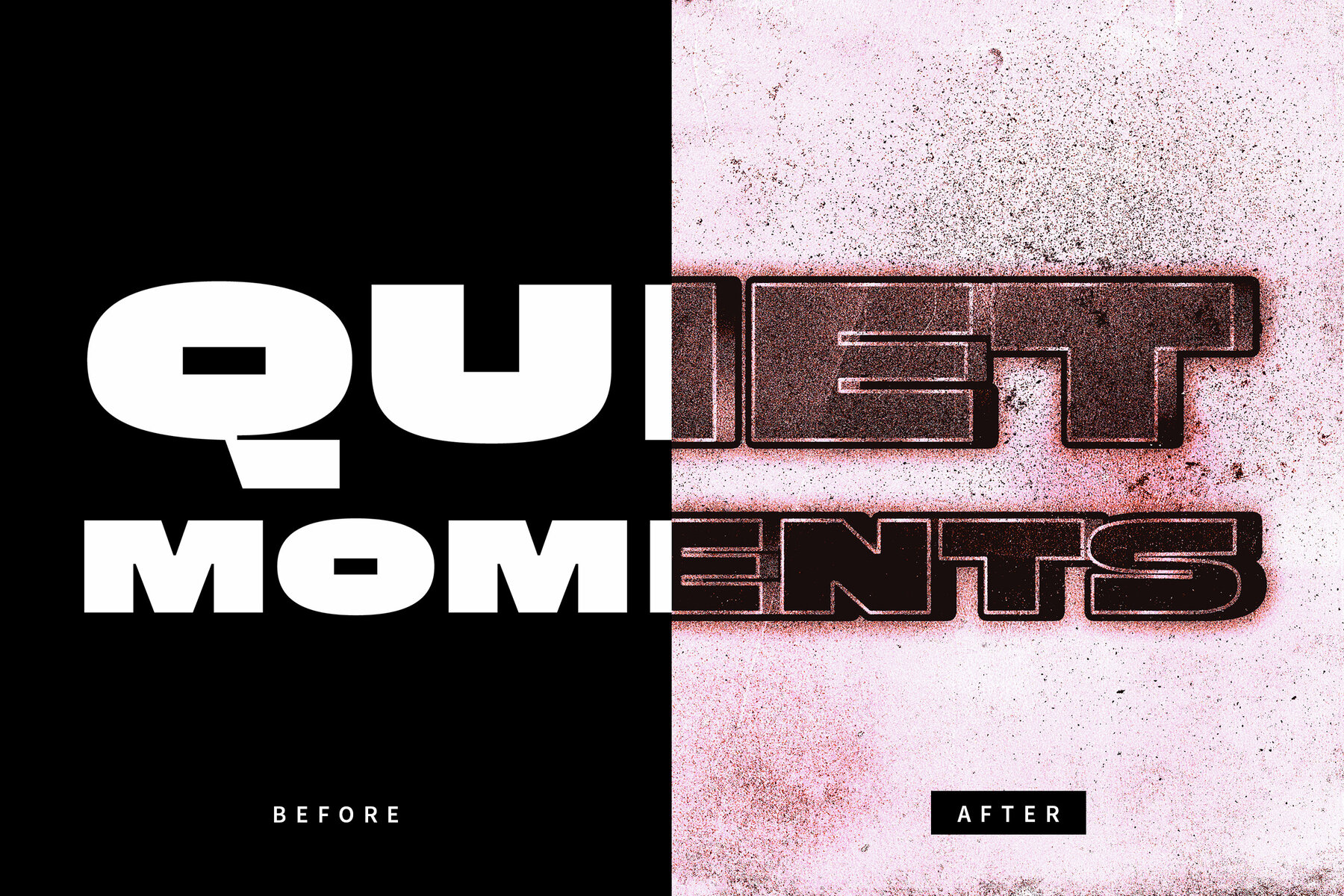 Bold Grunge Text Effect Mockup 7