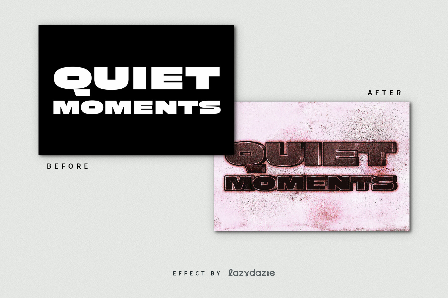 Bold Grunge Text Effect Mockup 8