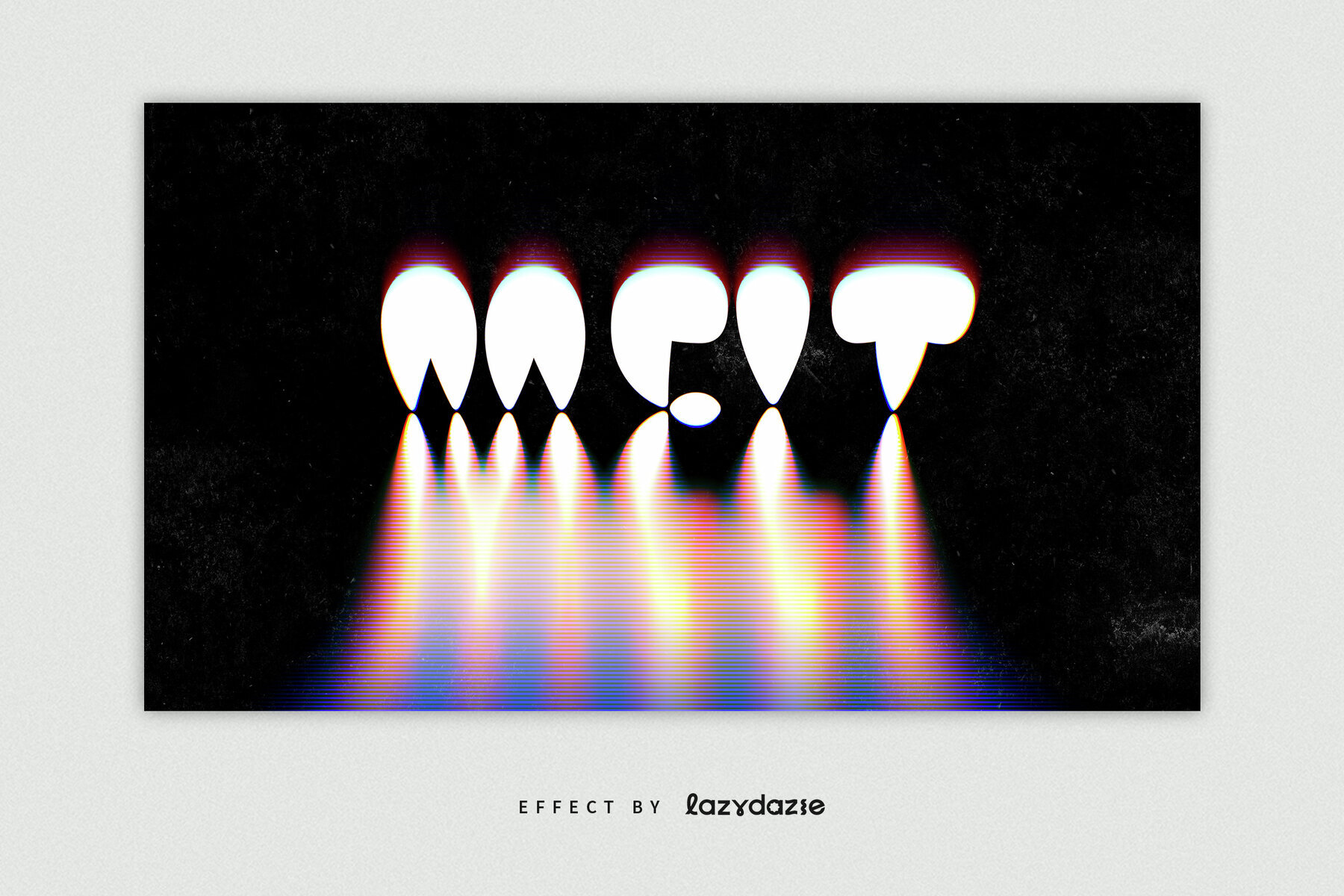 Melting Analog Text Effect Mockup 2