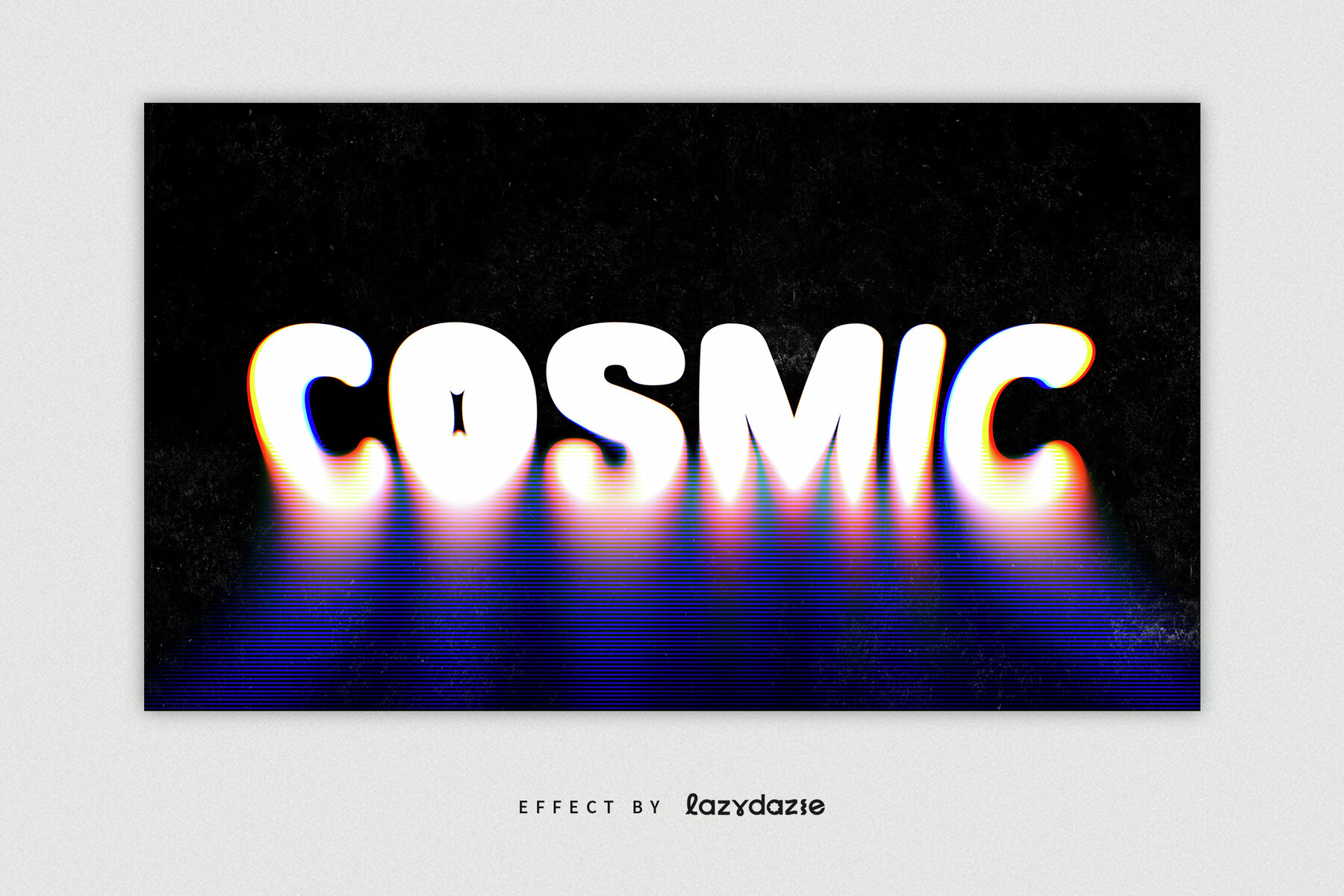 Melting Analog Text Effect Mockup 4