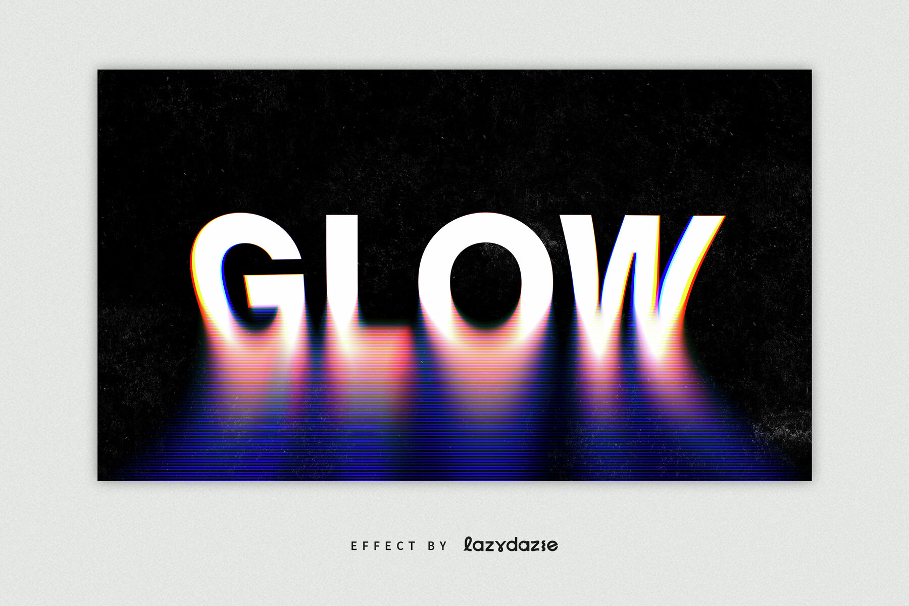 Melting Analog Text Effect Mockup 5