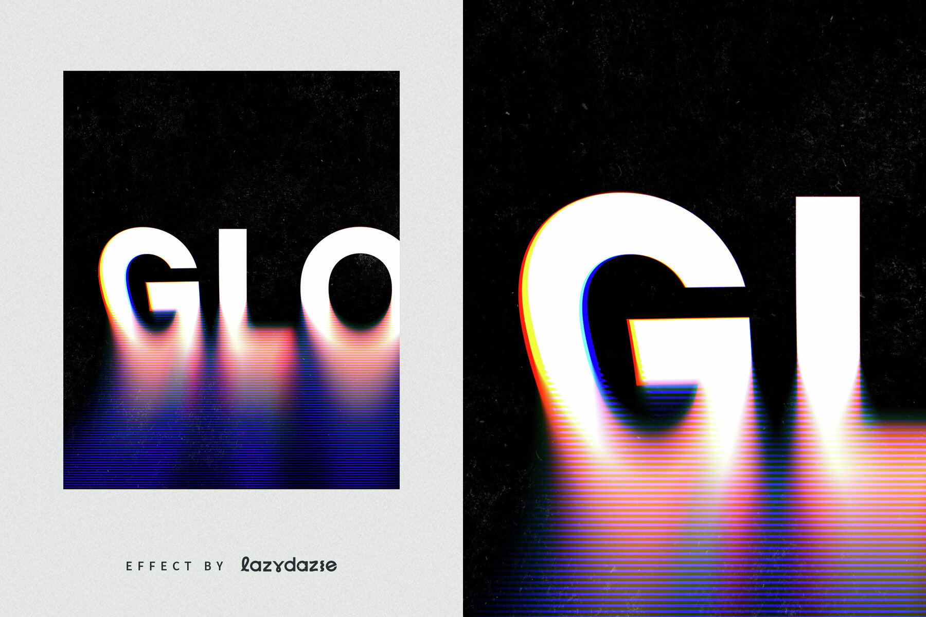 Melting Analog Text Effect Mockup 6