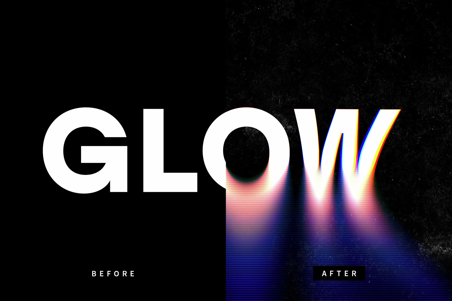 Melting Analog Text Effect Mockup 7