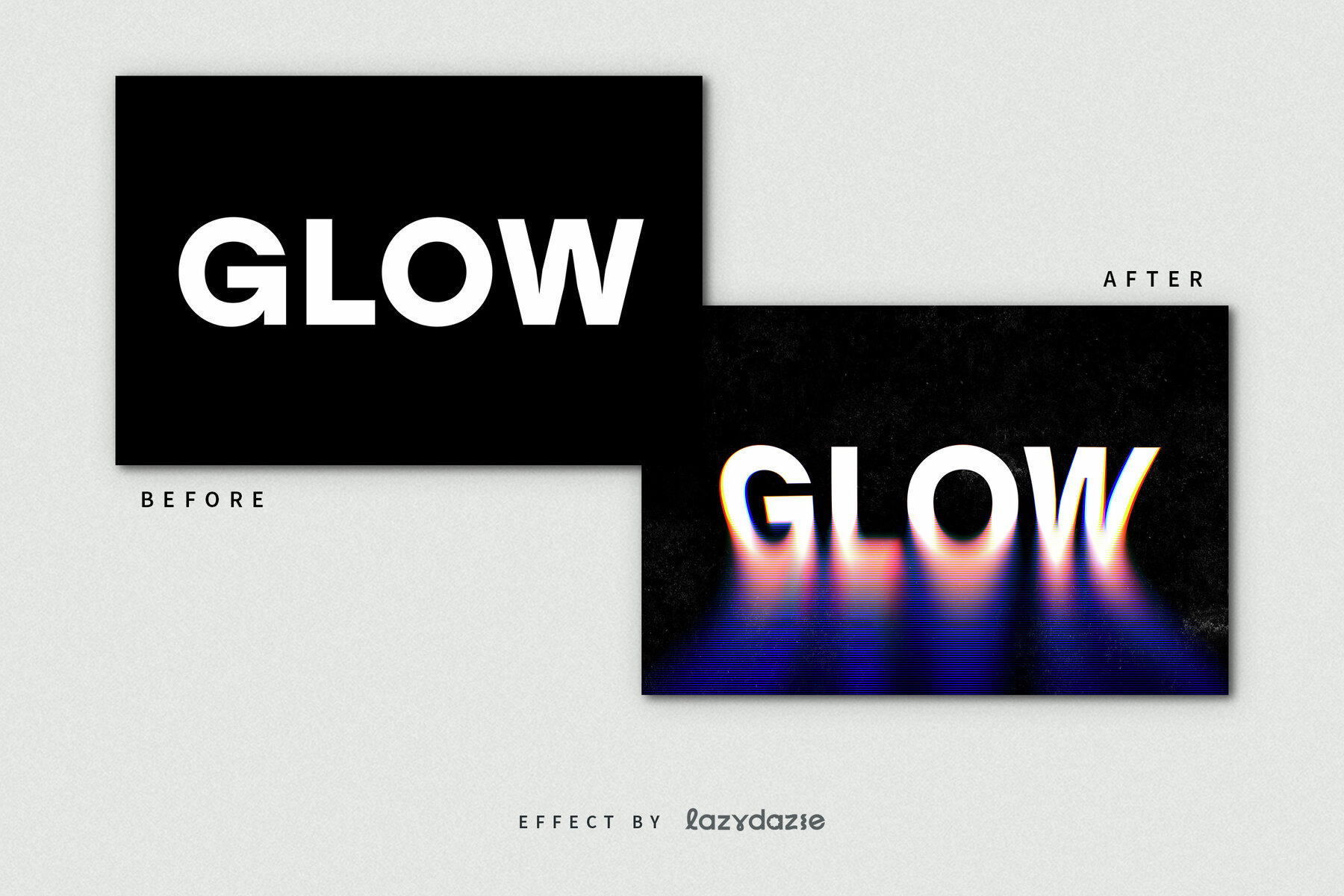 Melting Analog Text Effect Mockup 8