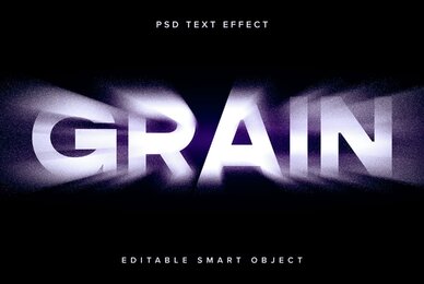 Dissolving Grain Text Effect Mockup