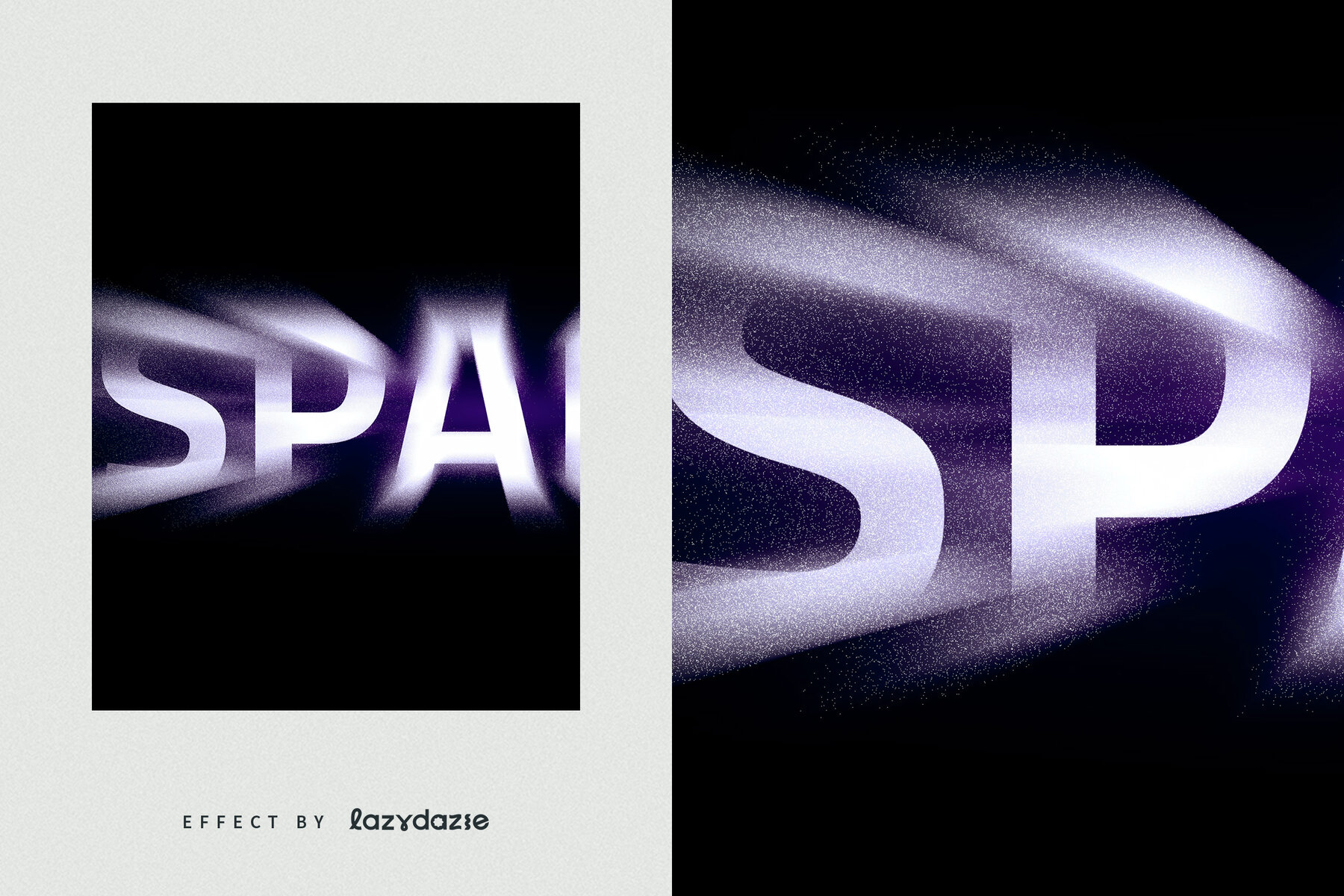 Dissolving Grain Text Effect Mockup 6