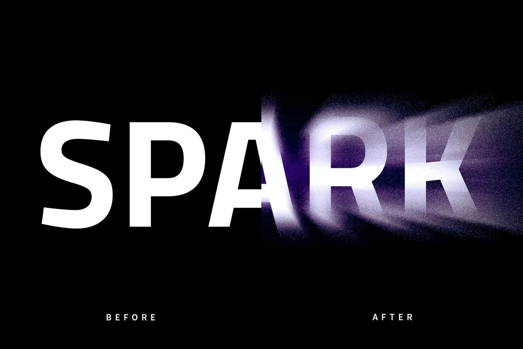 Dissolving Grain Text Effect Mockup 7