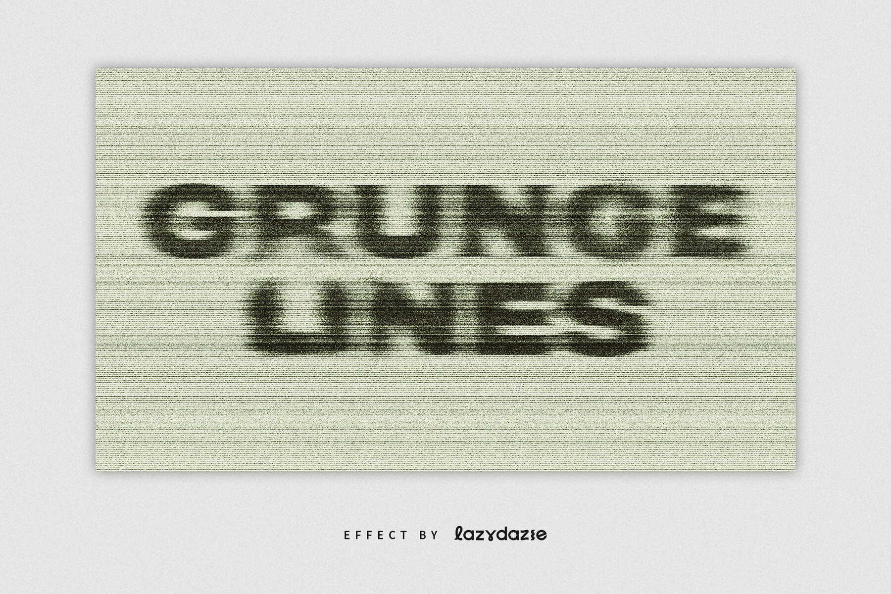 Grunge Lines Text Effect Mockup 2