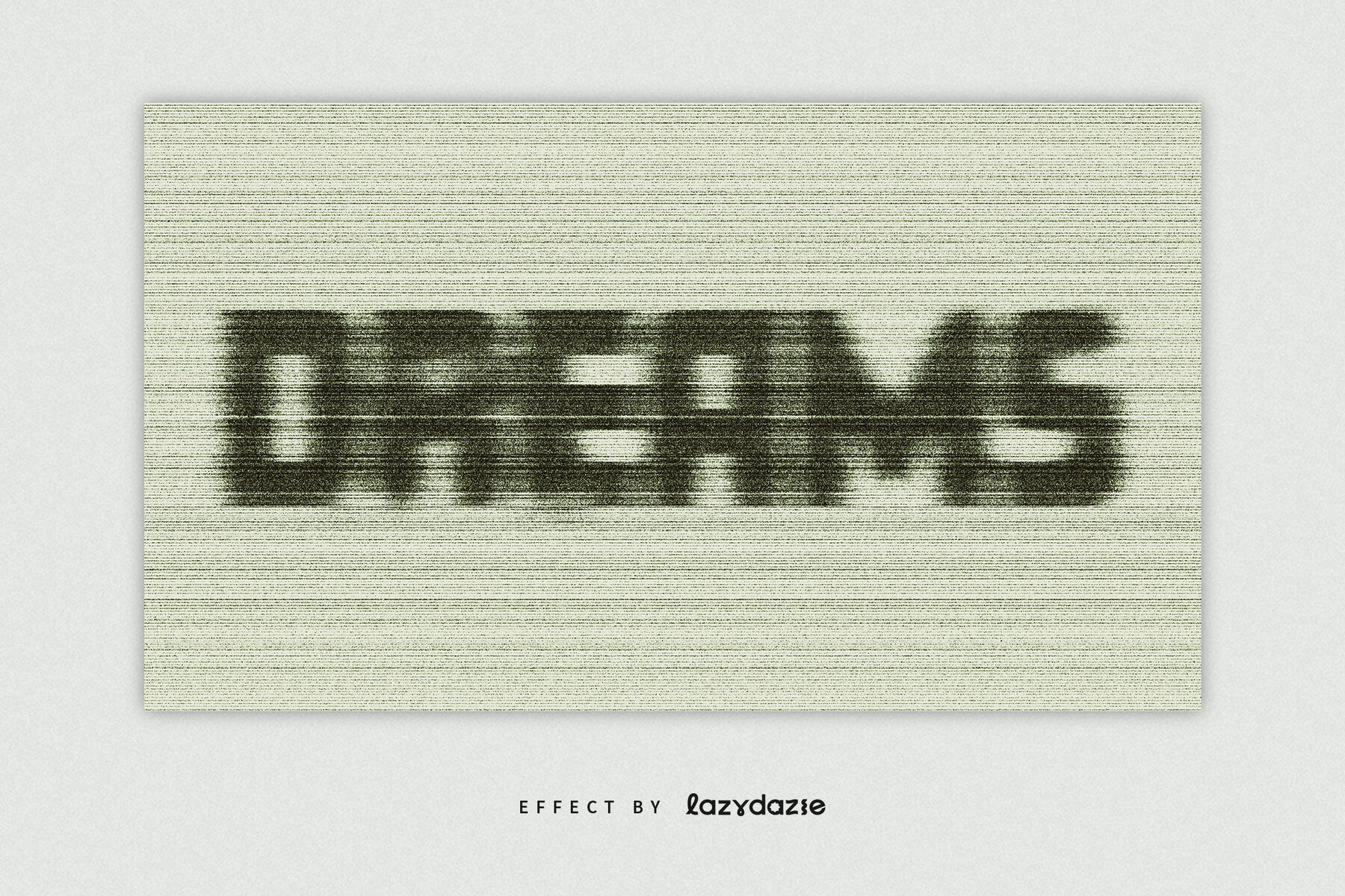 Grunge Lines Text Effect Mockup 4