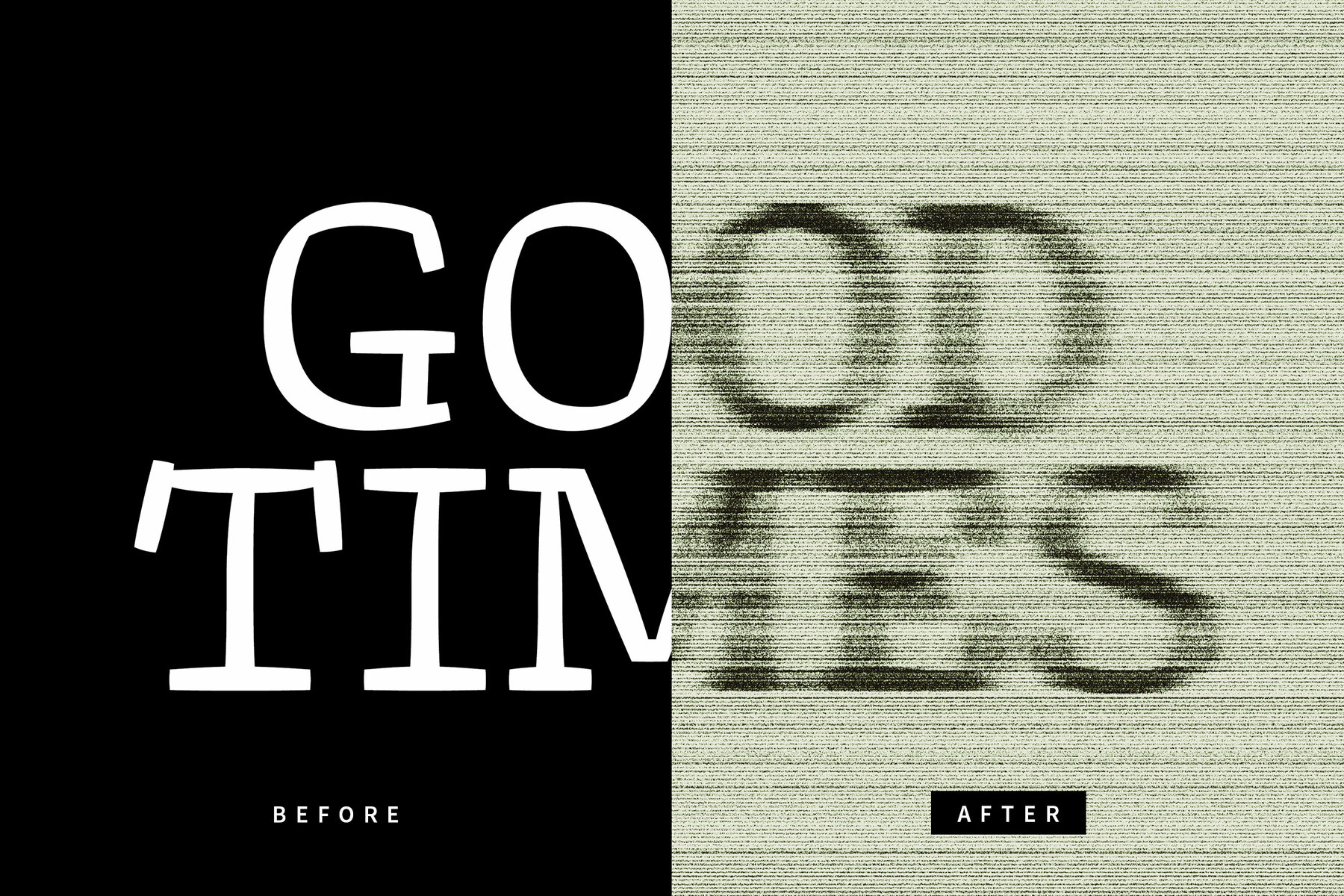 Grunge Lines Text Effect Mockup 7