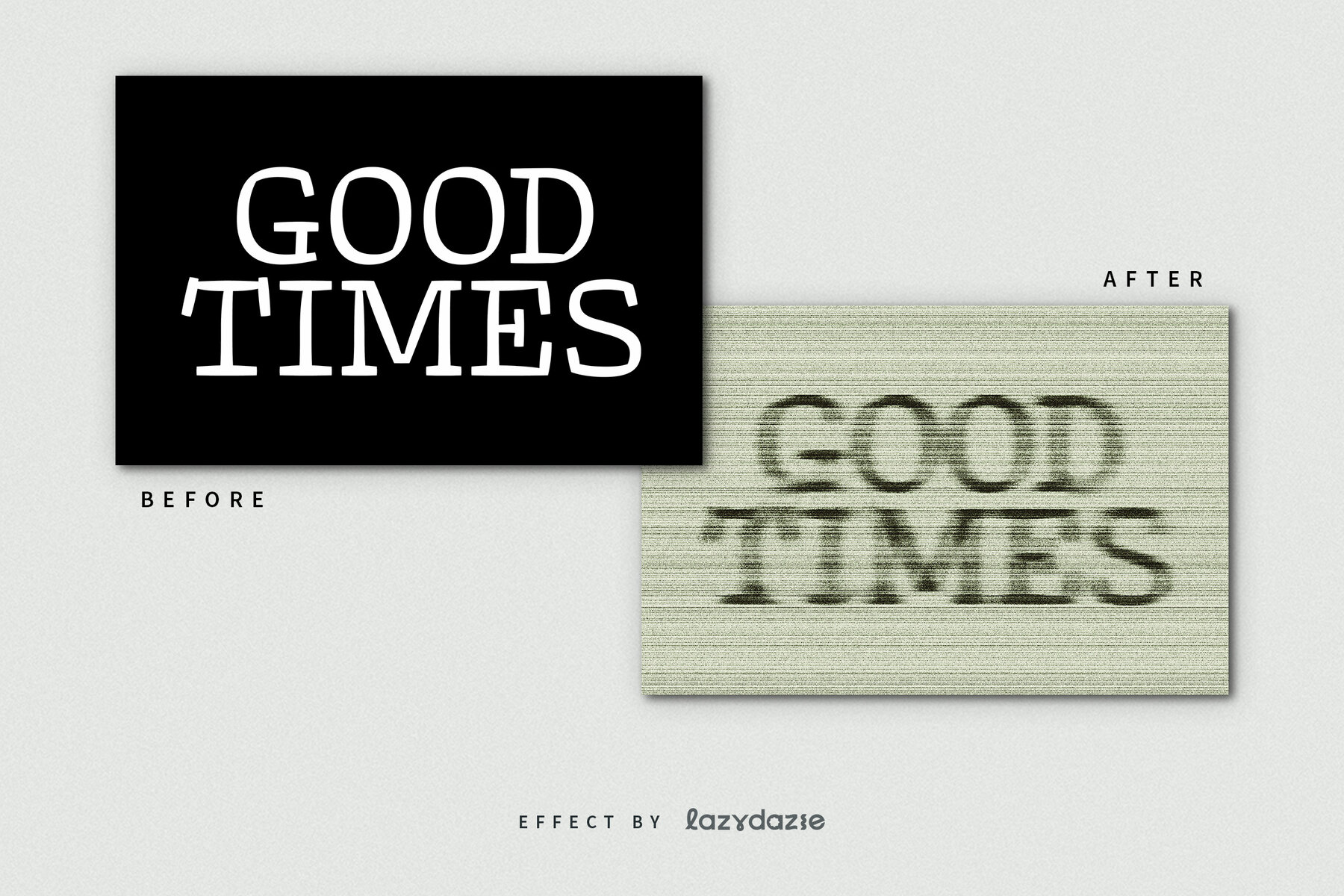 Grunge Lines Text Effect Mockup 8