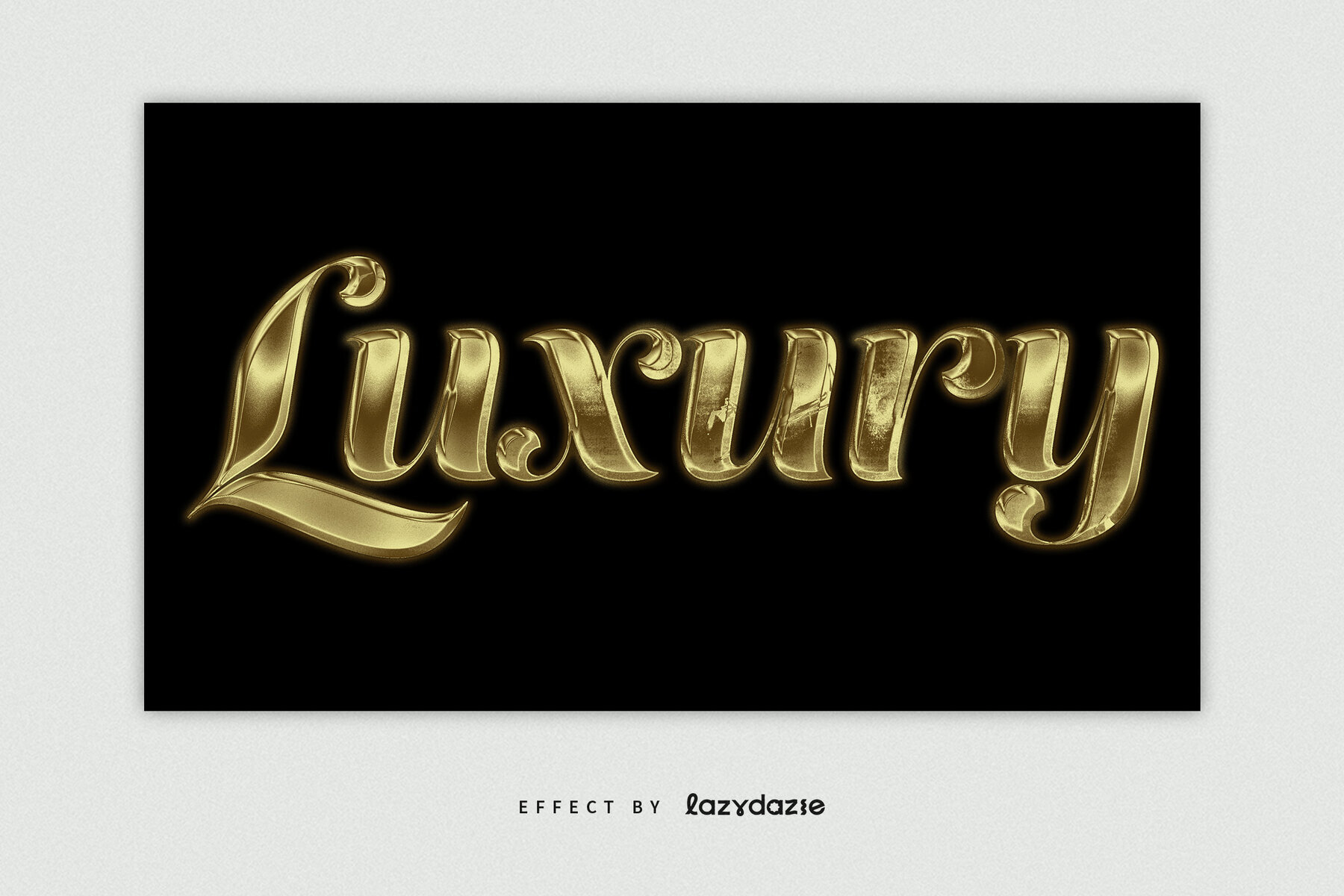 Metallic Gold Text Effect Mockup 3