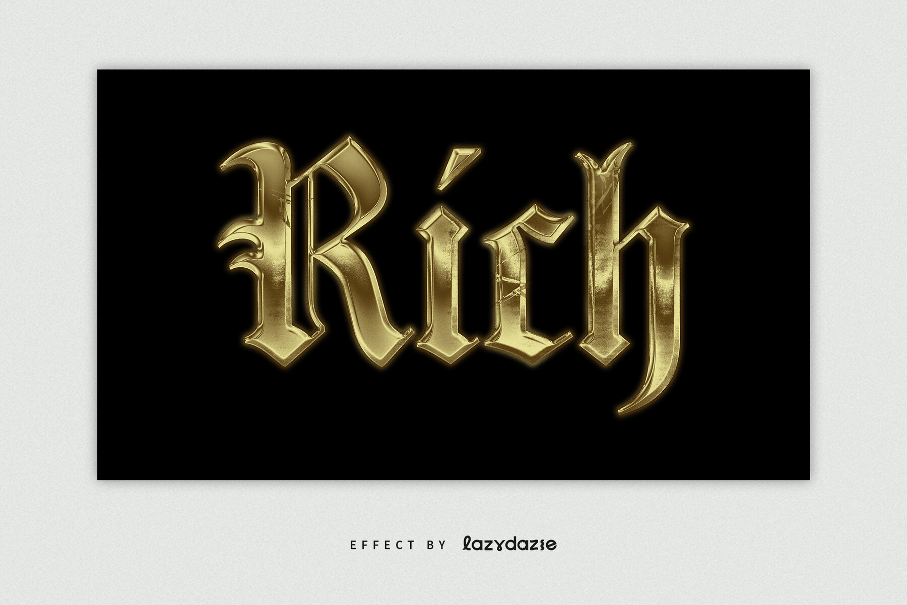 Metallic Gold Text Effect Mockup 4