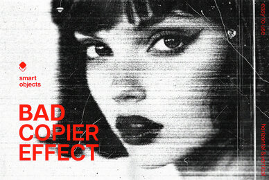 Smudged Bad Copier Photo Effect