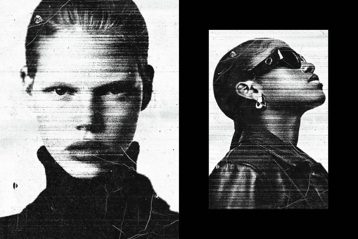 Smudged Bad Copier Photo Effect 4