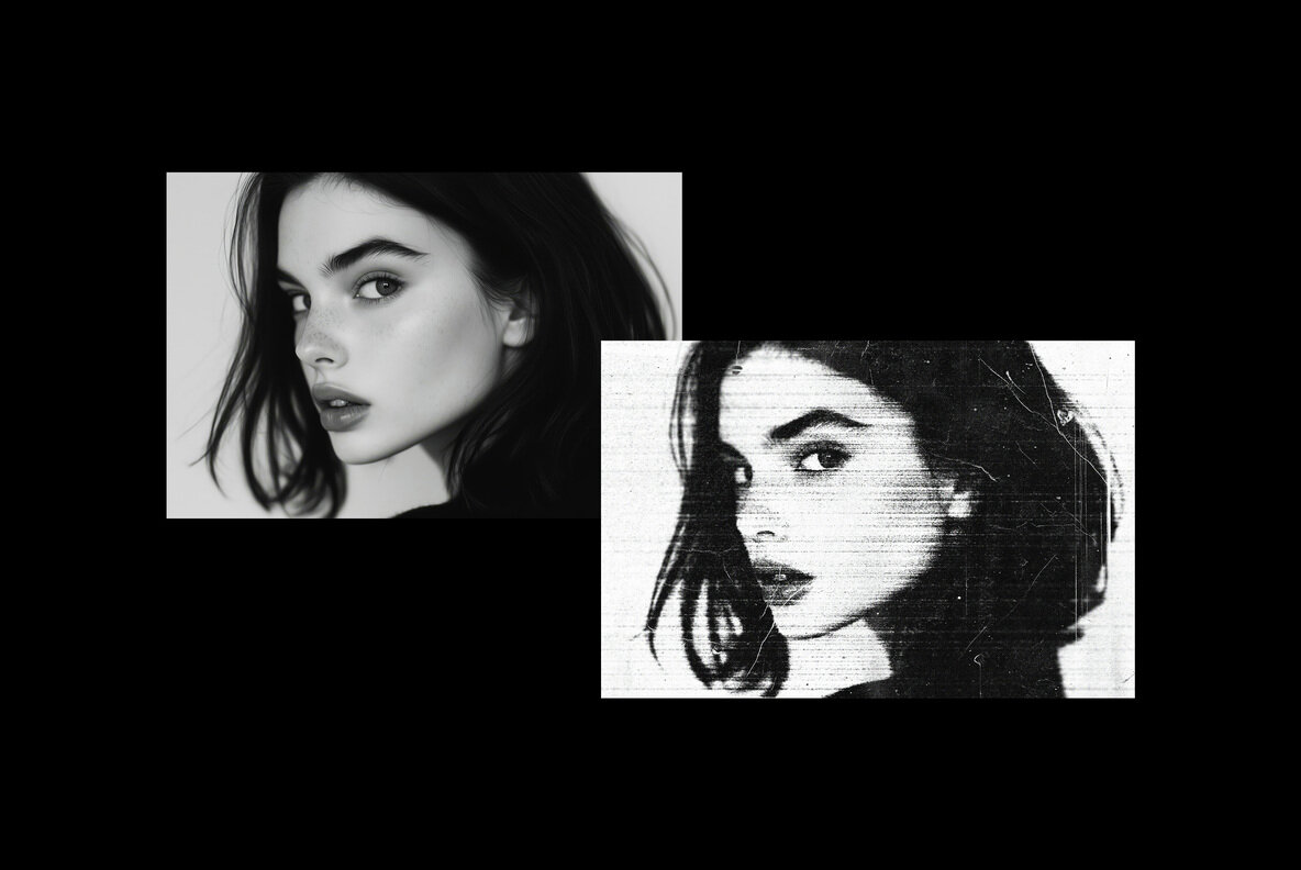 Smudged Bad Copier Photo Effect 7