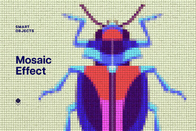 Color Mosaic Template Effect