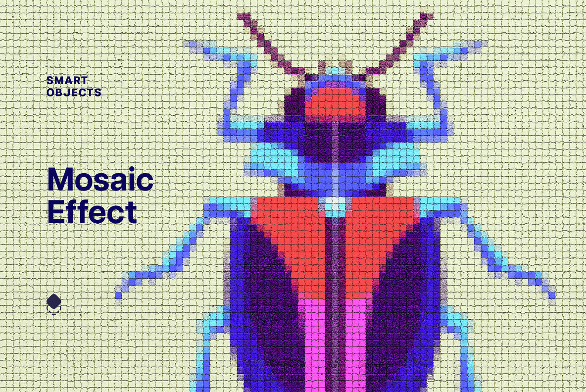 Color Mosaic Template Effect 1