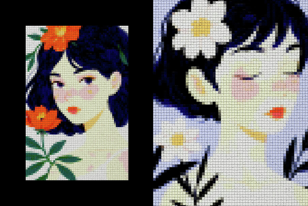 Color Mosaic Template Effect 4