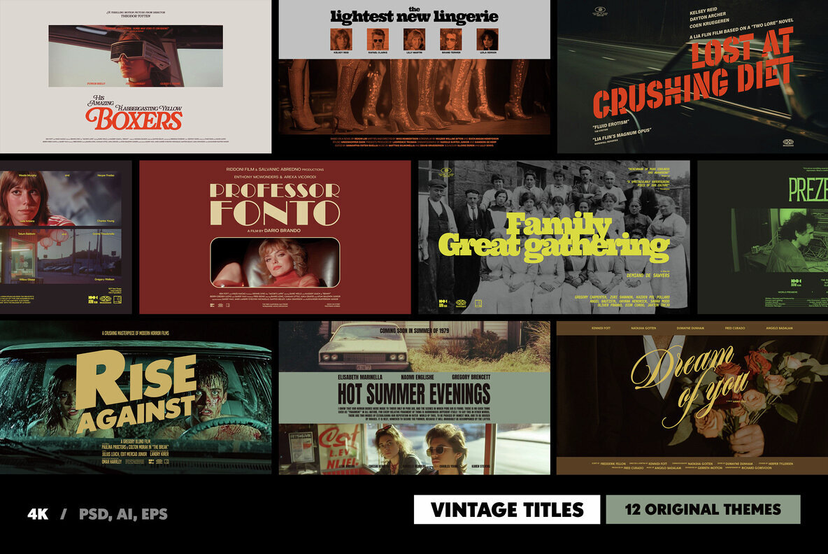 Old Movie Titles Collection 1