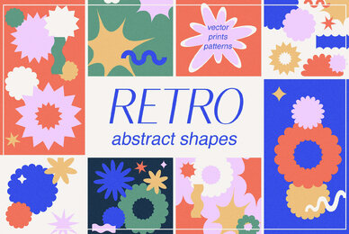 Retro Abstract Vector Shapes