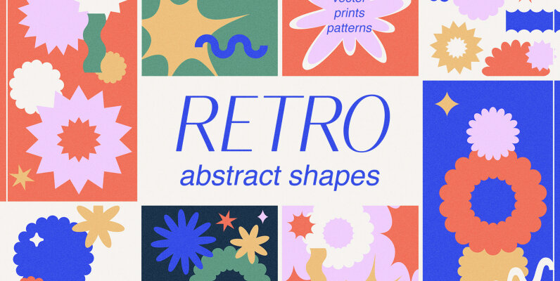 Retro Abstract Vector Shapes