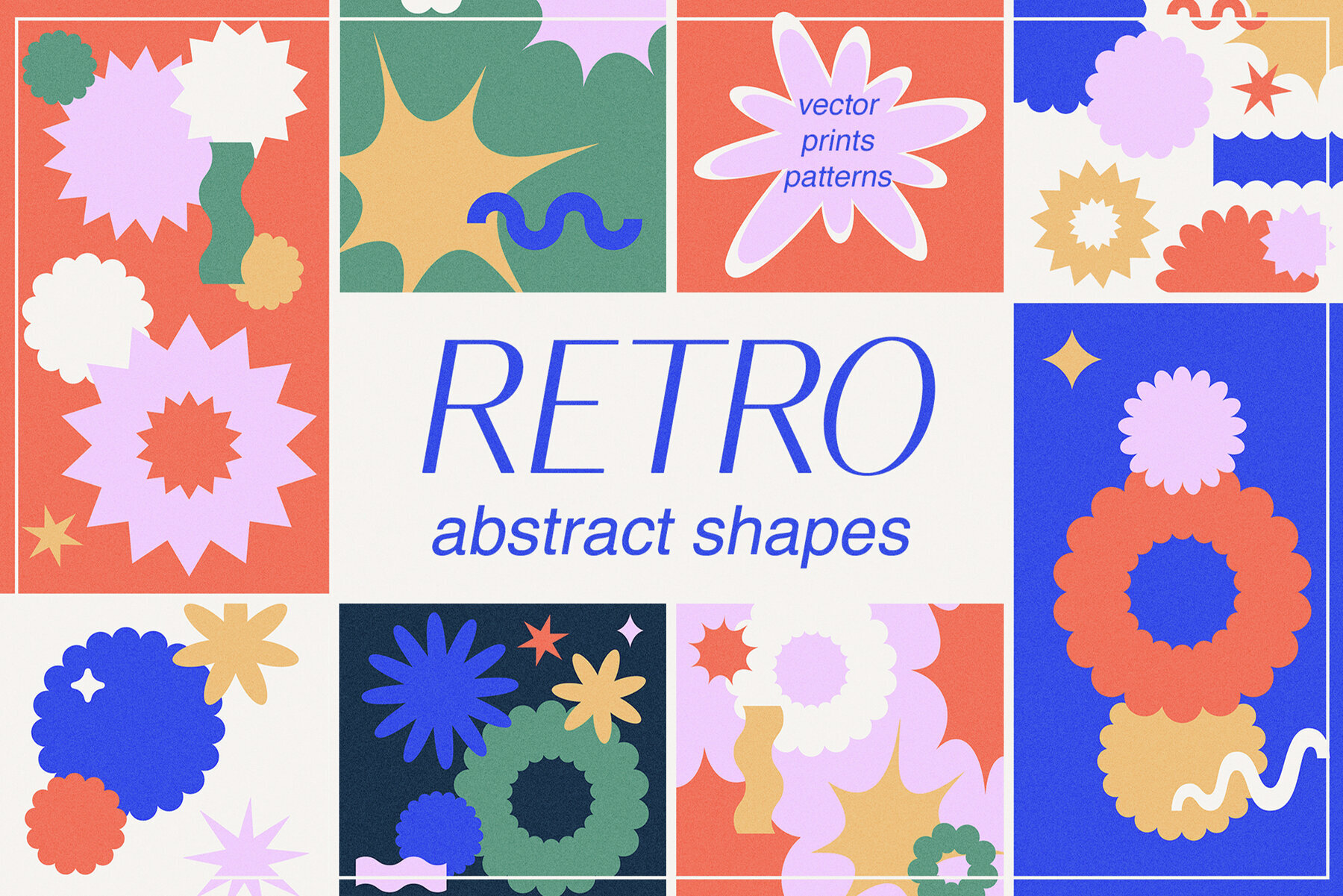 Retro Abstract Vector Shapes 1