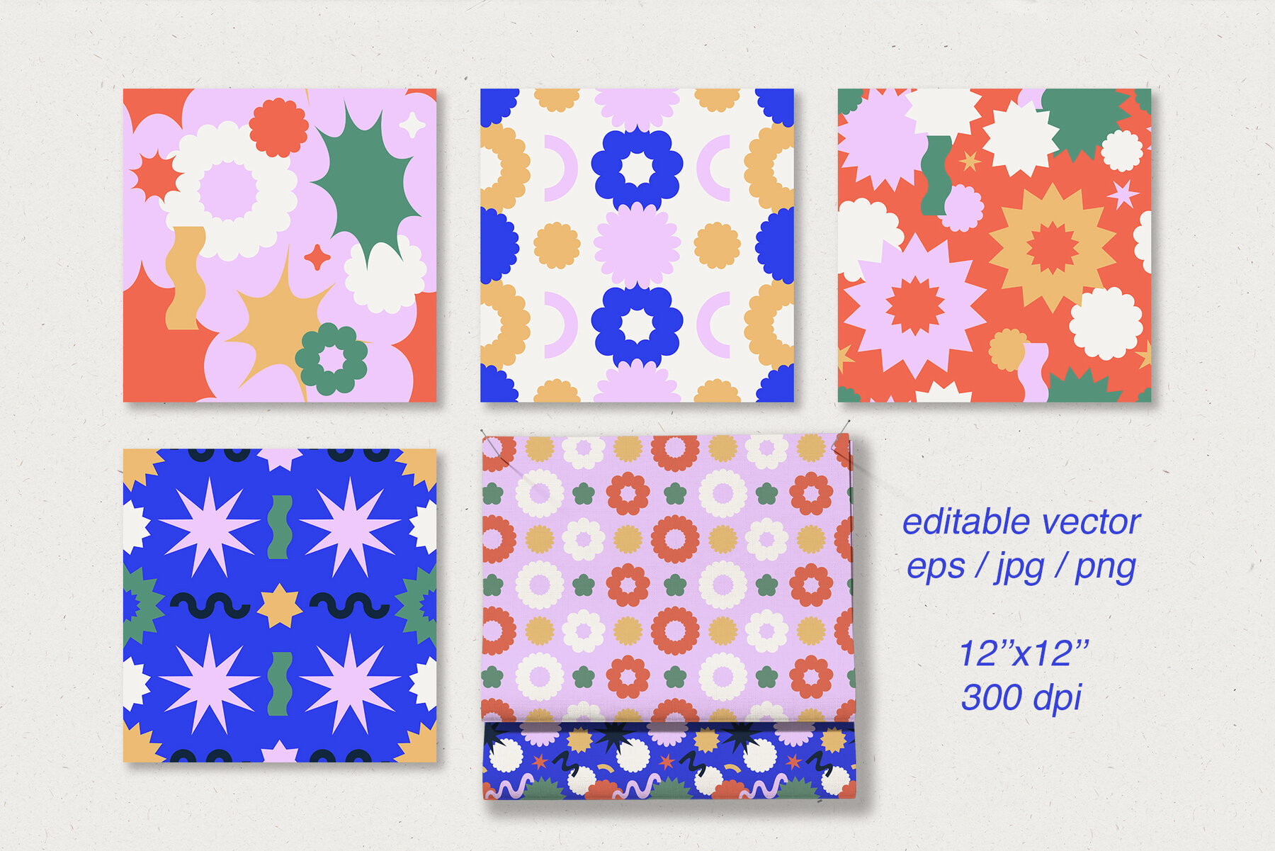 Retro Abstract Vector Shapes 3