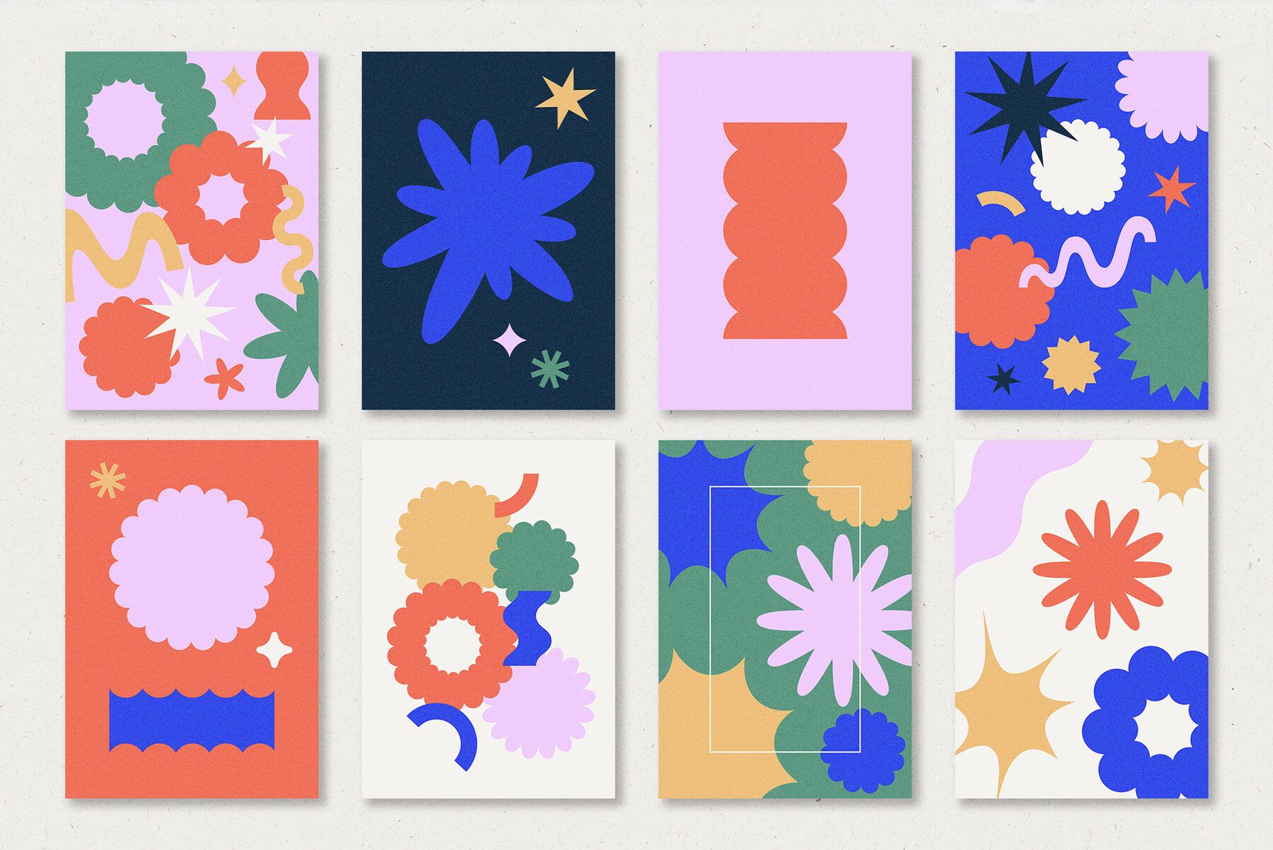 Retro Abstract Vector Shapes 11