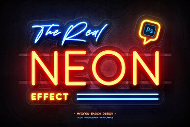 Real Neon Photoshop Effect
