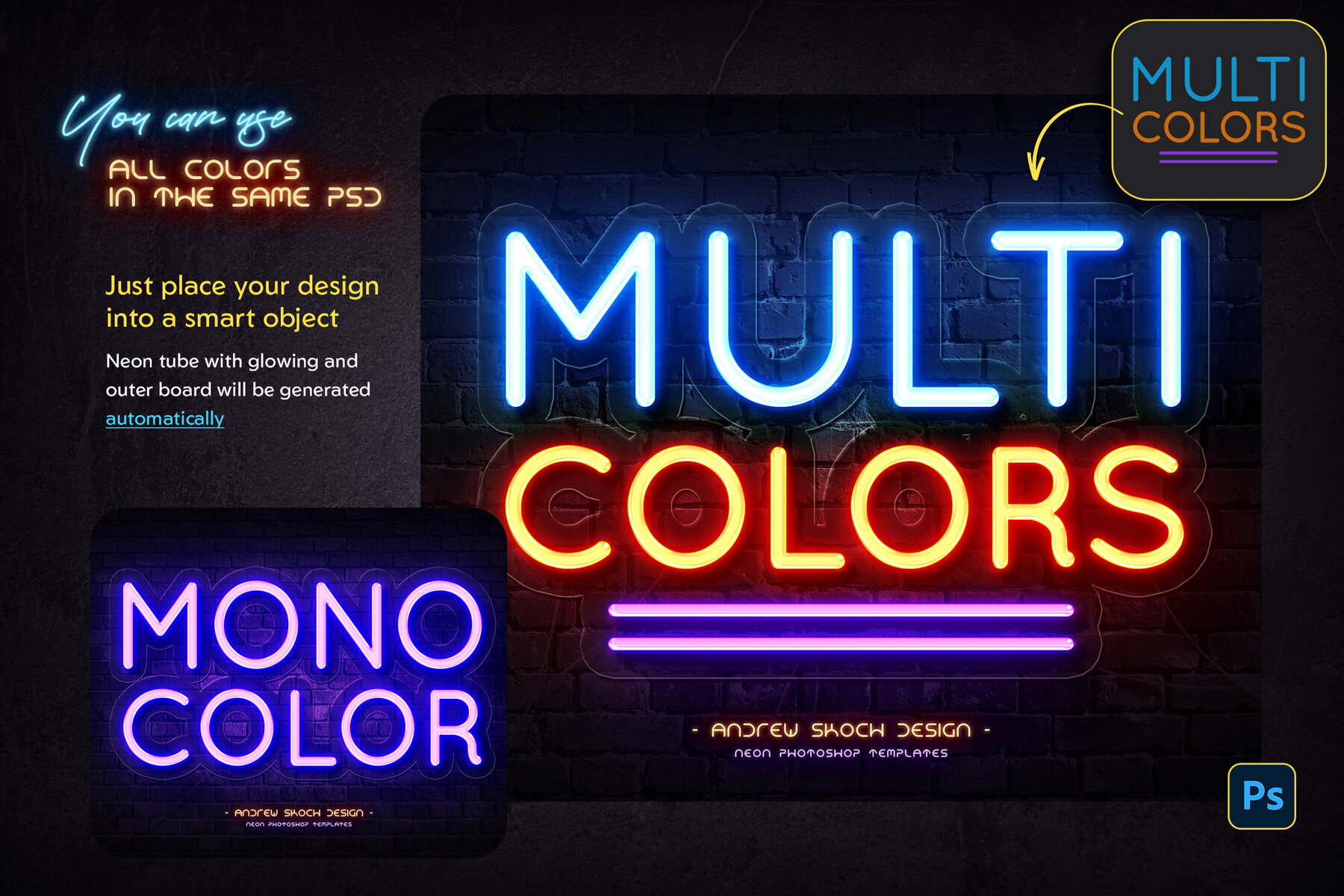 Real Neon Photoshop Effect 3