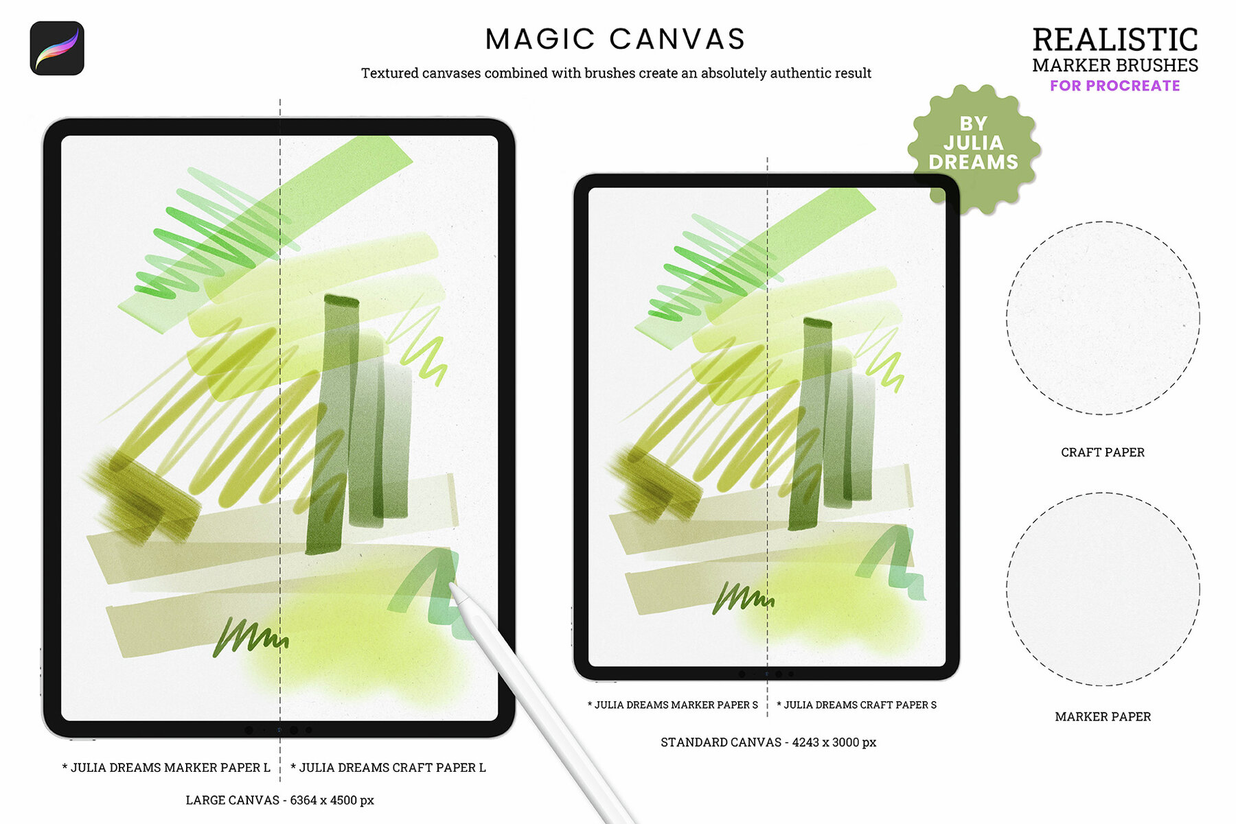 Realistic Marker Brushes Procreate 8