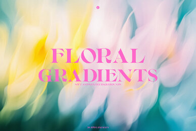 Floral Gradient Backgrounds