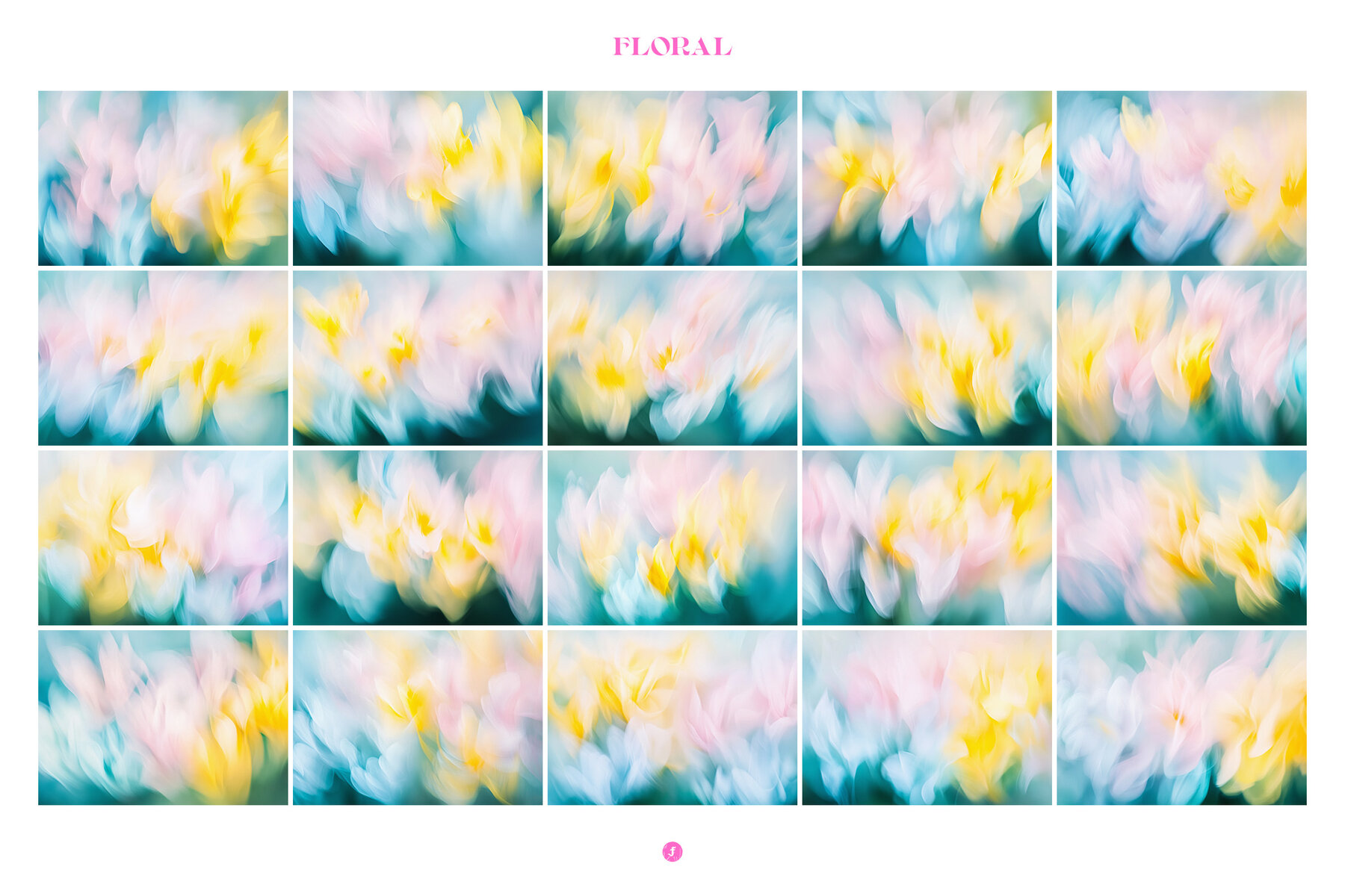 Floral Gradient Backgrounds 4