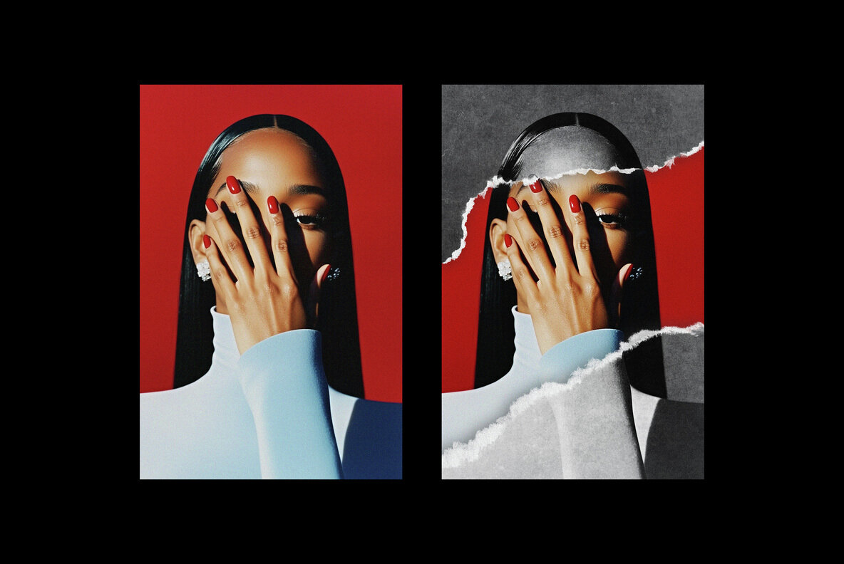 Ripped Paper Photo Effect Template 5