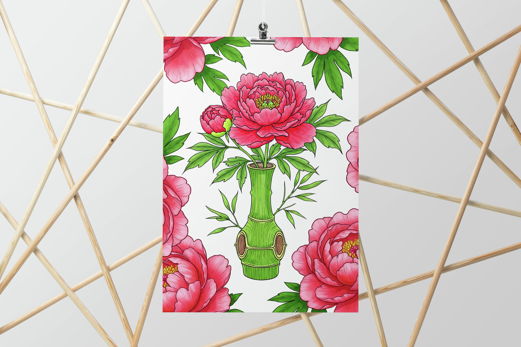 Peony Pack Procreate Stamp Brushes 5