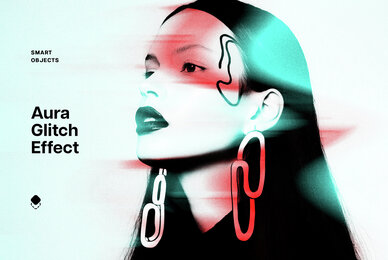 Aura Glitch Photo Effect