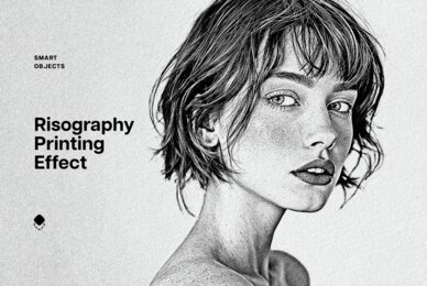 Risography Print Photo Effect